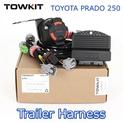 For CRUISER PRADO LC250 trailer wiring harness Eur 13/7 pin trailer RV tail light signal Australia 12/7 pin trailer Plug  Socket
