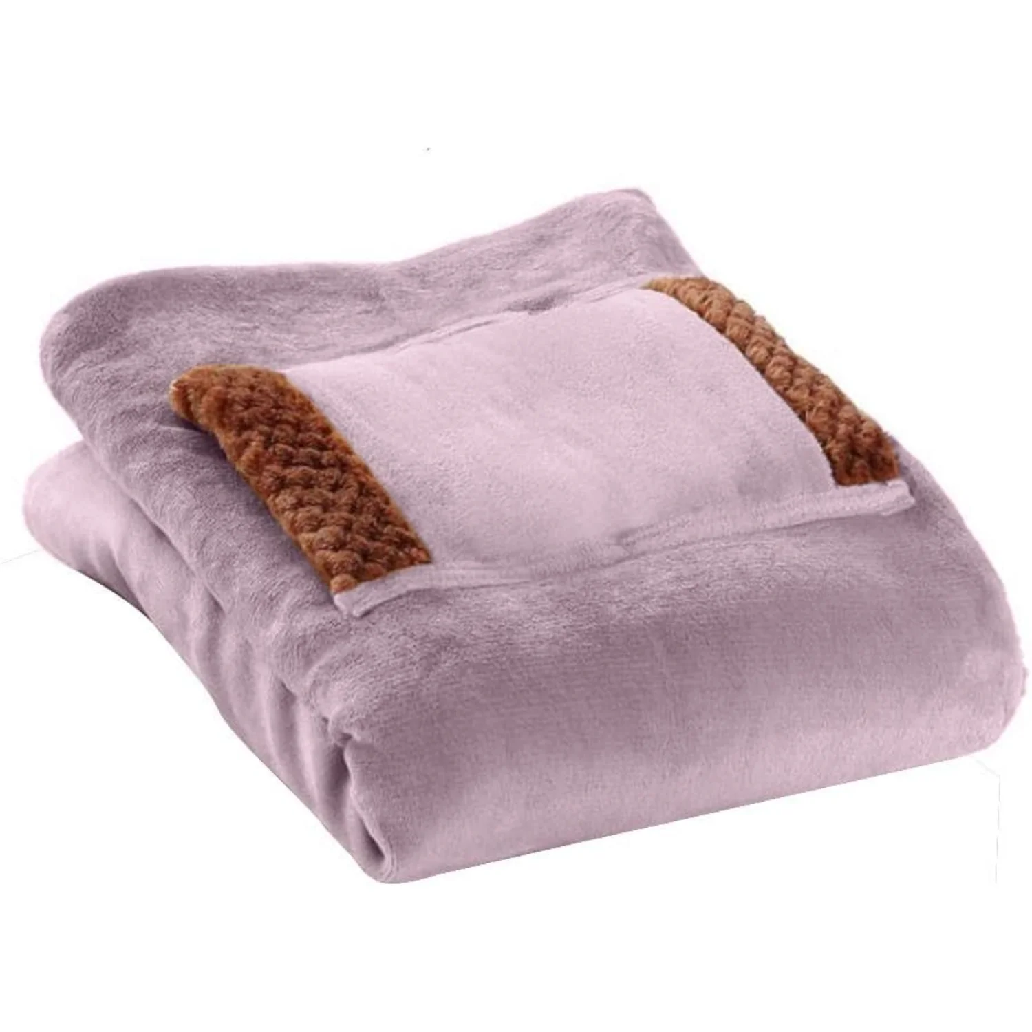 Blanket,  Flannel Heated Throw Blanket with Hand Pocket Warm Shawl Wrap Plush Knee Warmer Lunch Breack  Heated Blanket for Offic