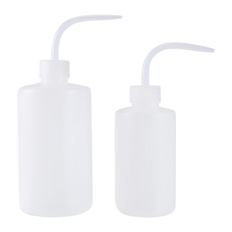 ABRE-2 Pack Plant Flower Succulent Watering Bottle Plastic Bend Mouth Watering Cans Squeeze Bottle--250ML And 500ML