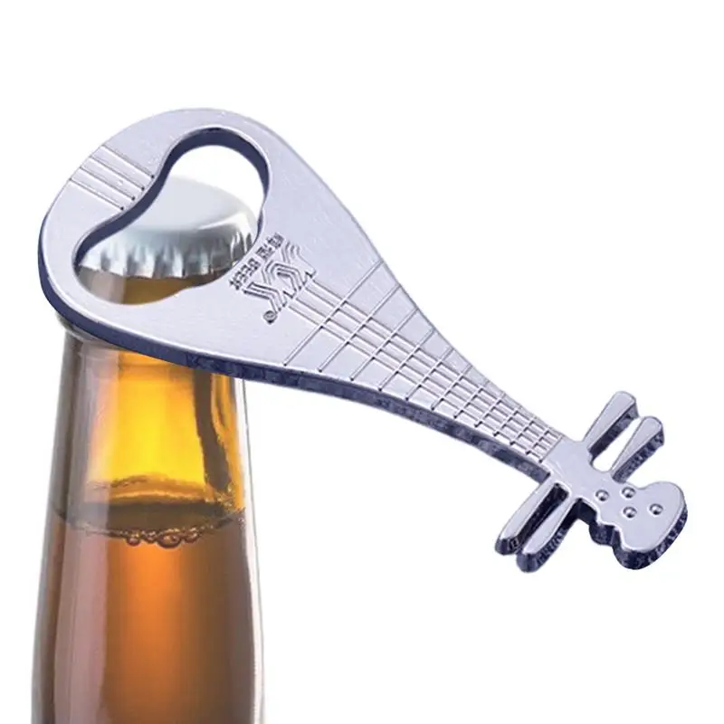 Guitar Bottle Opener Pipa Shape Creative Music Beer Opener Beer Cap Catcher Pocket Beer Opener Tool for Soda Kitchen Gadgets