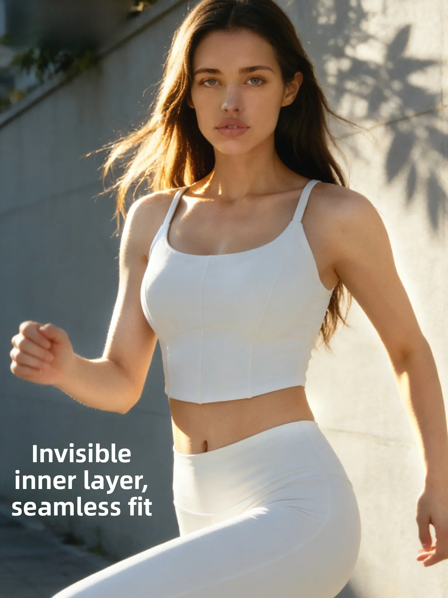 

Gainreel Spor One-Piece Sl Sports Bra Tank Top for Women Breathable o Absorption Outerwear Nylon U-Neline