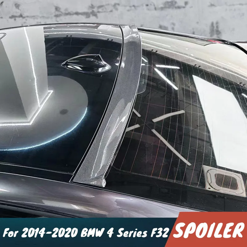 

For 2014-2020 BMW 4 Series F32 Car Rear windshield Trunk Lid Sport Spoiler Wings Black Carbon Exterior Tuning Accessories