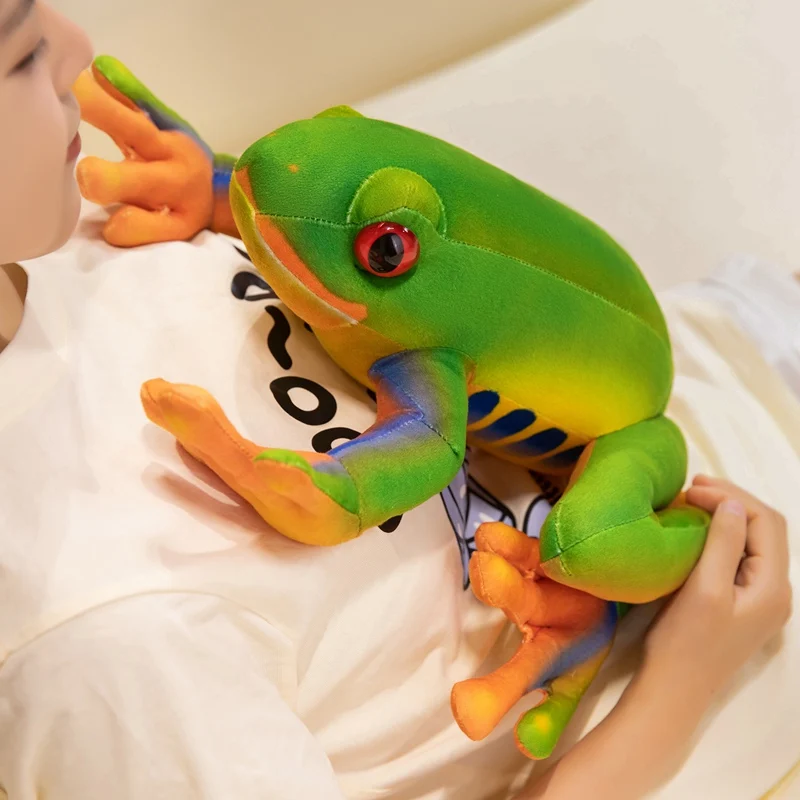 وسادة قطيفة على شكل ضفدع مبتكرة لغرفة المعيشة، ديكور مضحك رائع، ناعم قابل للغسل في الغسالة، هدية مثالية للمنزل