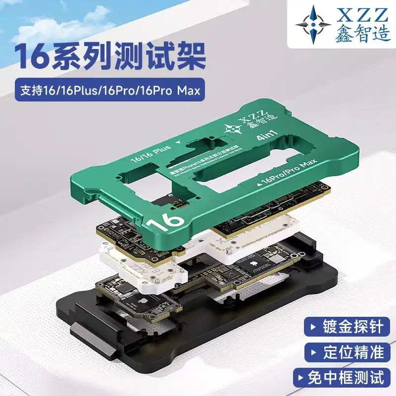 XZZ Xinzhizao 4in1 iSocket Tester For iPhone X 11 12 13 14 15 16 Series Dual Frame Middle Layer Fixture Function Phone Repair