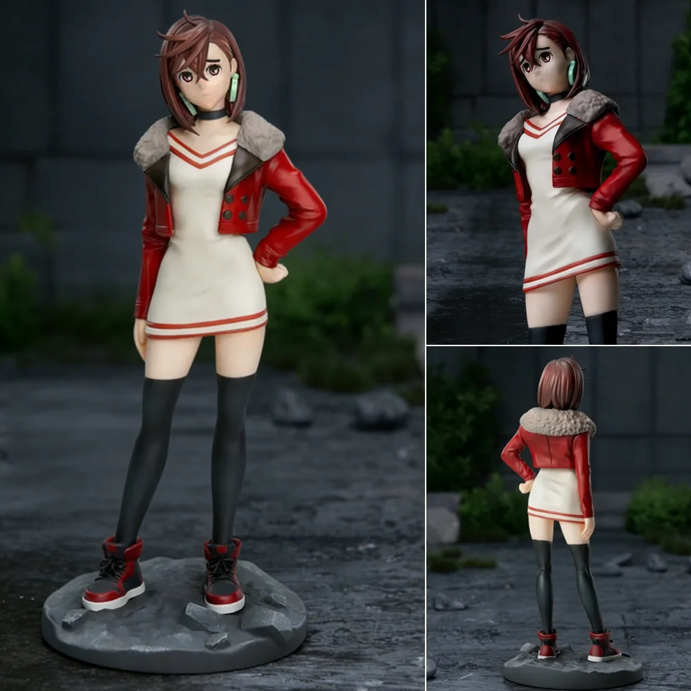 

1pc Red Jacket Beauty Anime Figure, for Desk or Car Decoration, Collectible Ornament, Ideal Birthday or Holiday Gift.