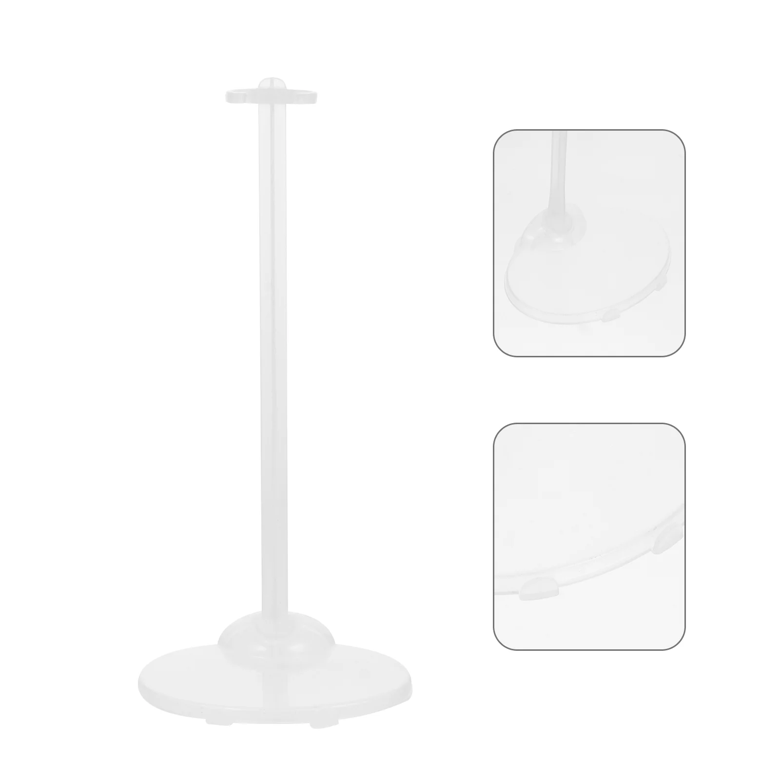 3 Pcs Hanger Display Rack Stand White Clothes Monitor Stands Toy Shelf Bracket Coat