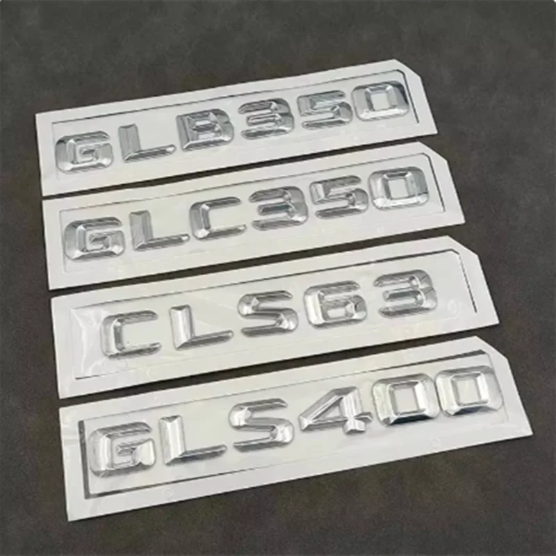 

Car Trunk Letters Stickers Emblem Logo ABS For Mercedes X247 X253 X167 W218 W219 GLB GLC GLS CLS 63 300 350 400 450 Accessories