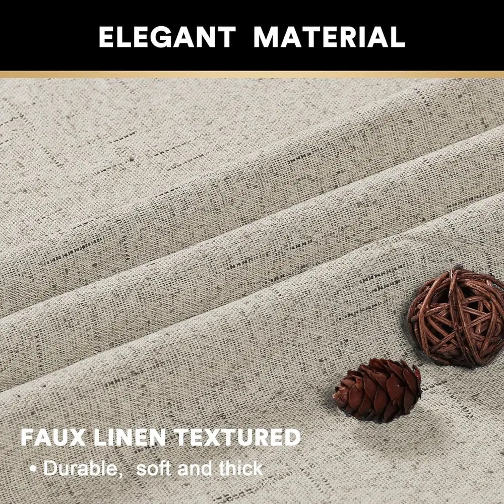 Extra brede verduisteringsgordijnen voor schuifdeuren, B100 x L96, steenkleur