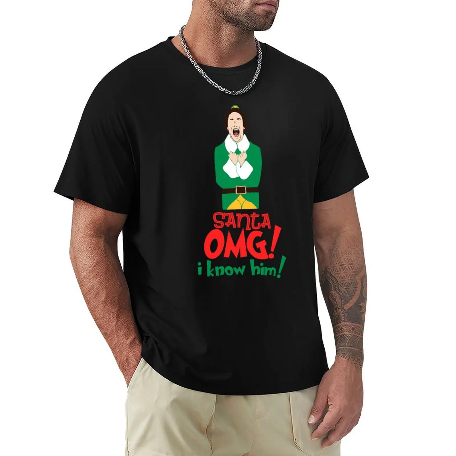 Elf the movie T-Shirt Soft Basic Cotton Short Sleeve Tee