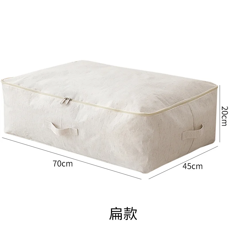 Tas Penyimpanan Kapas dan Linen Tianshan, Tebal, Kapasitas Besar, Anti Lembab, Organizer Selimut dan Pakaian, Tas Anti Debu