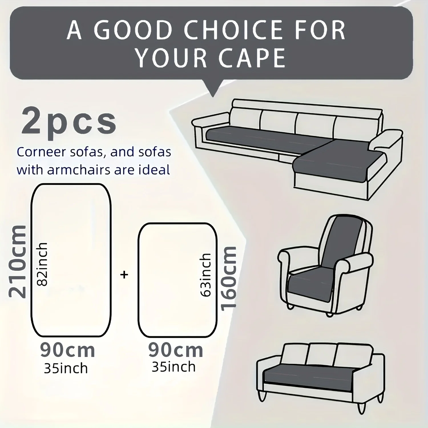 Thumbnail 3 - #19 Latest Elastic Sofa Covers Offers