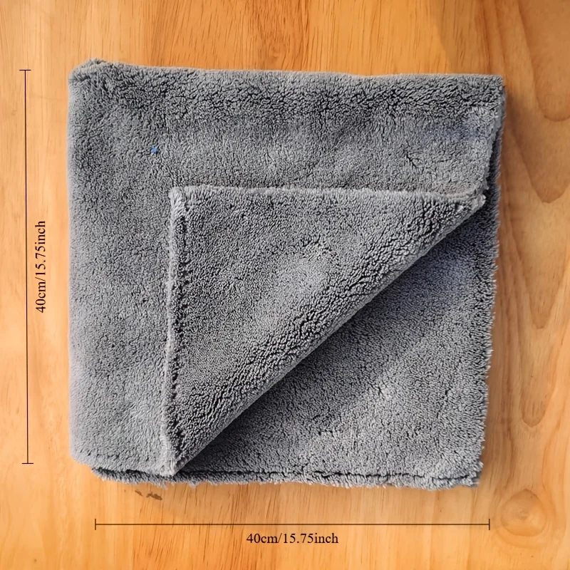40X40cm Microfiber Towels Car Care Washing Thicken Towel Car Detailing Drying Cloth Cleaning Tool Auto Wash Accessories