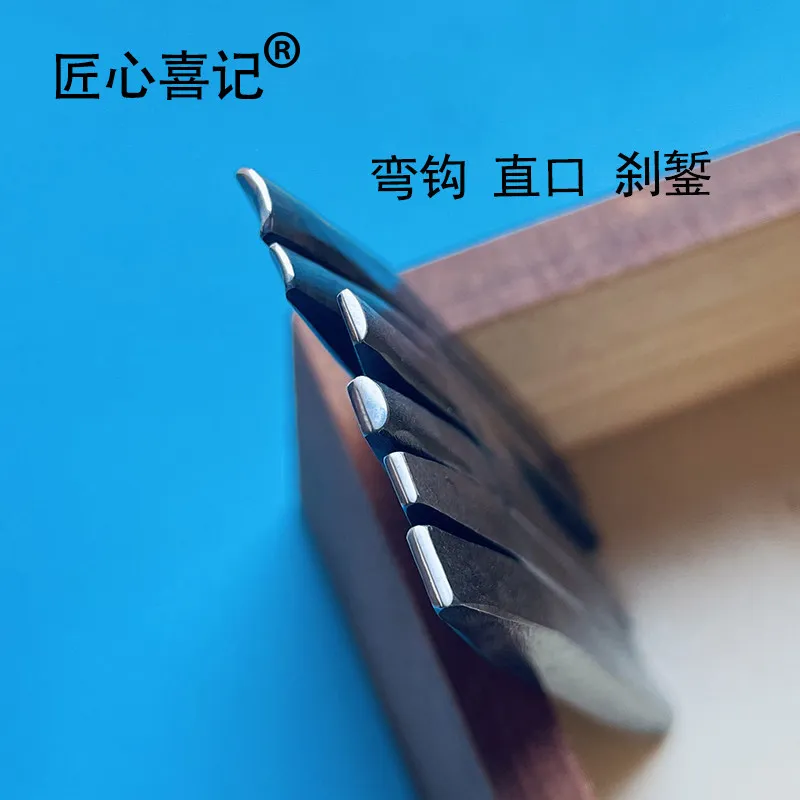 Ingenuity Happy Keeping Chisel Chisel Knife Punch Carving Knife Word Code Steel Seal Handmade Silver Goldsmithing Traditional Ol