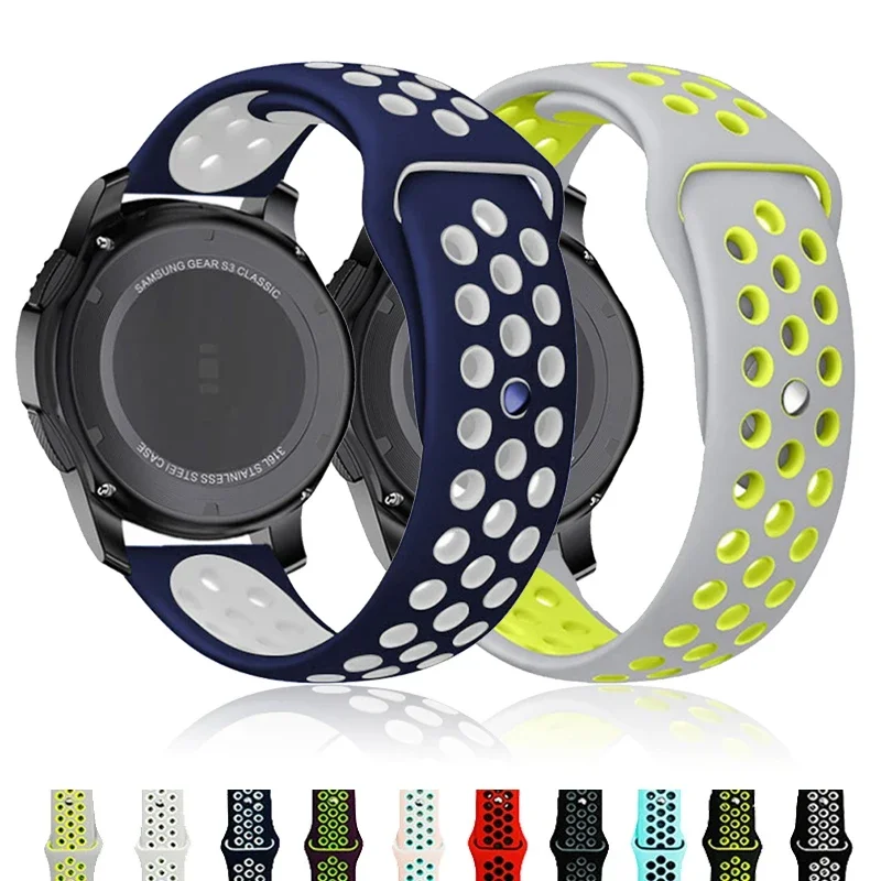 Ремешок силиконовый для Samsung Galaxy Watch 7/6/5/4 40 мм 44 мм 45 мм Watch 6/4 Classic 42 46 мм 47 мм 43 мм, браслет для часов 20 мм 22 мм