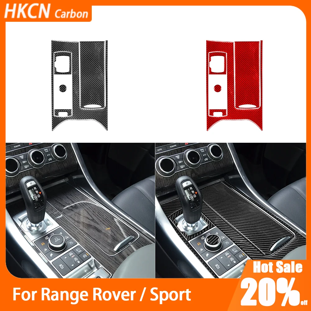

Car Accessories Console Gear Shift Panel Carbon Fiber Interior Cover Trim Modified Sticker For Range Rover / Sport 2014—2017