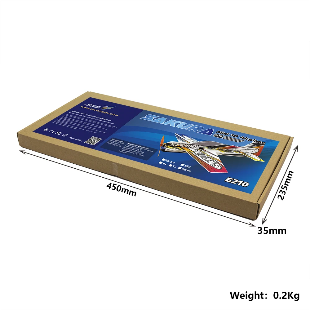 DW Hobby 451mm Mini 3D EPP/PP Bausatz – 17,8 Zoll F3P Indoor Acro DIY Schaumstoff-Flugzeug – Detail 27