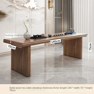 Solid wood tea table and chair combination wooden table New modern Chinese minimalist negotiation Original Zen office CT001