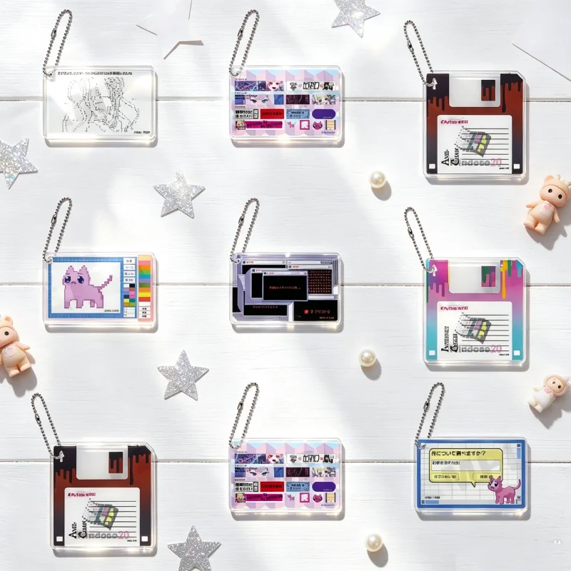 7PCS Anime Game NEEDY GIRL OVERDOSE 6CM Ame-chan,P-Chan,OMGkawaiiAngel-chan Bag, Car Accessories Acrylic Keychain Bag Pendant