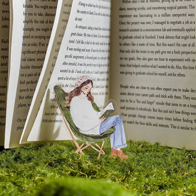 30 Blatt klassisches Bookish Girl-Aufkleberpaket, elegante Lesedame und Buch-/Pflanzenmotive, leicht abziehbar für handgefertigte Karten