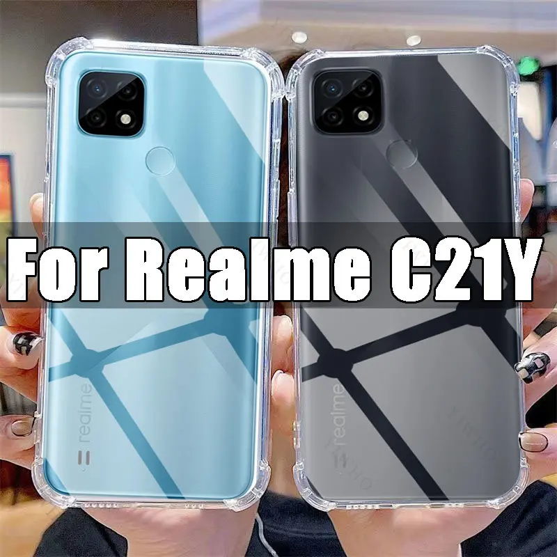 Clear Phone Case for Realme C21Y TPU Transparent Case Realme C 21 Y 21Y C21 6.5