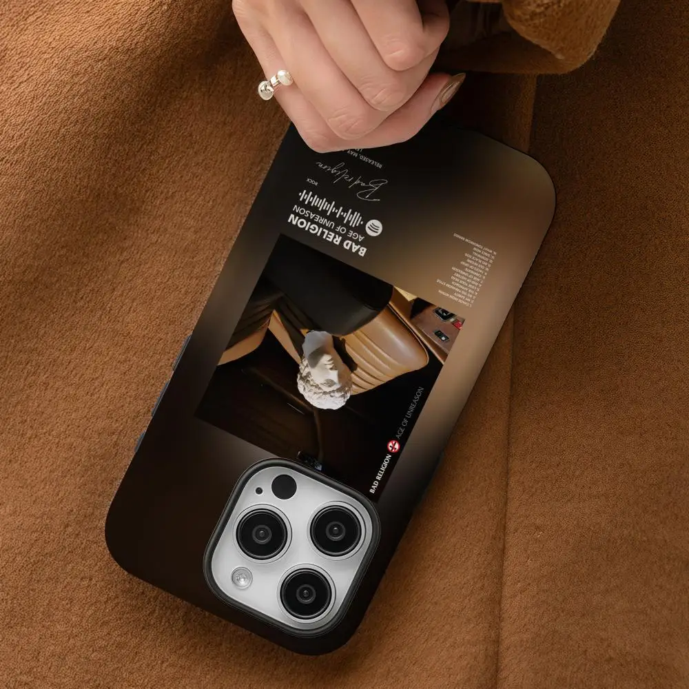 Phone Case For Samsung Galaxy S25 24 23 22 Ultra Plus A56 36 26 Glossy HD Double-Layer Hard Shell Bad Religion #2