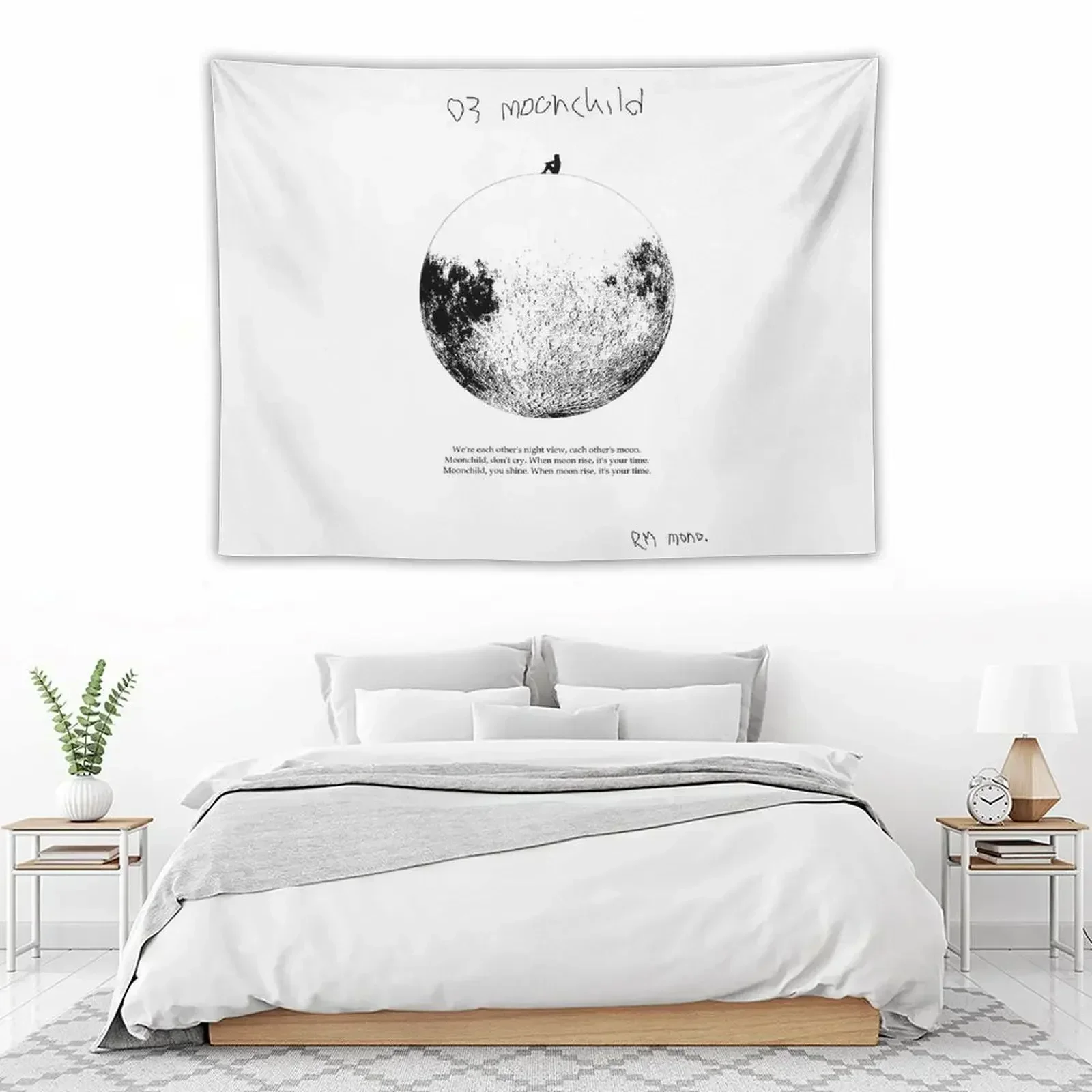 

RM Mono. - Moonchild Tapestry Wall Mural Aesthetic Home Decor Tapestry