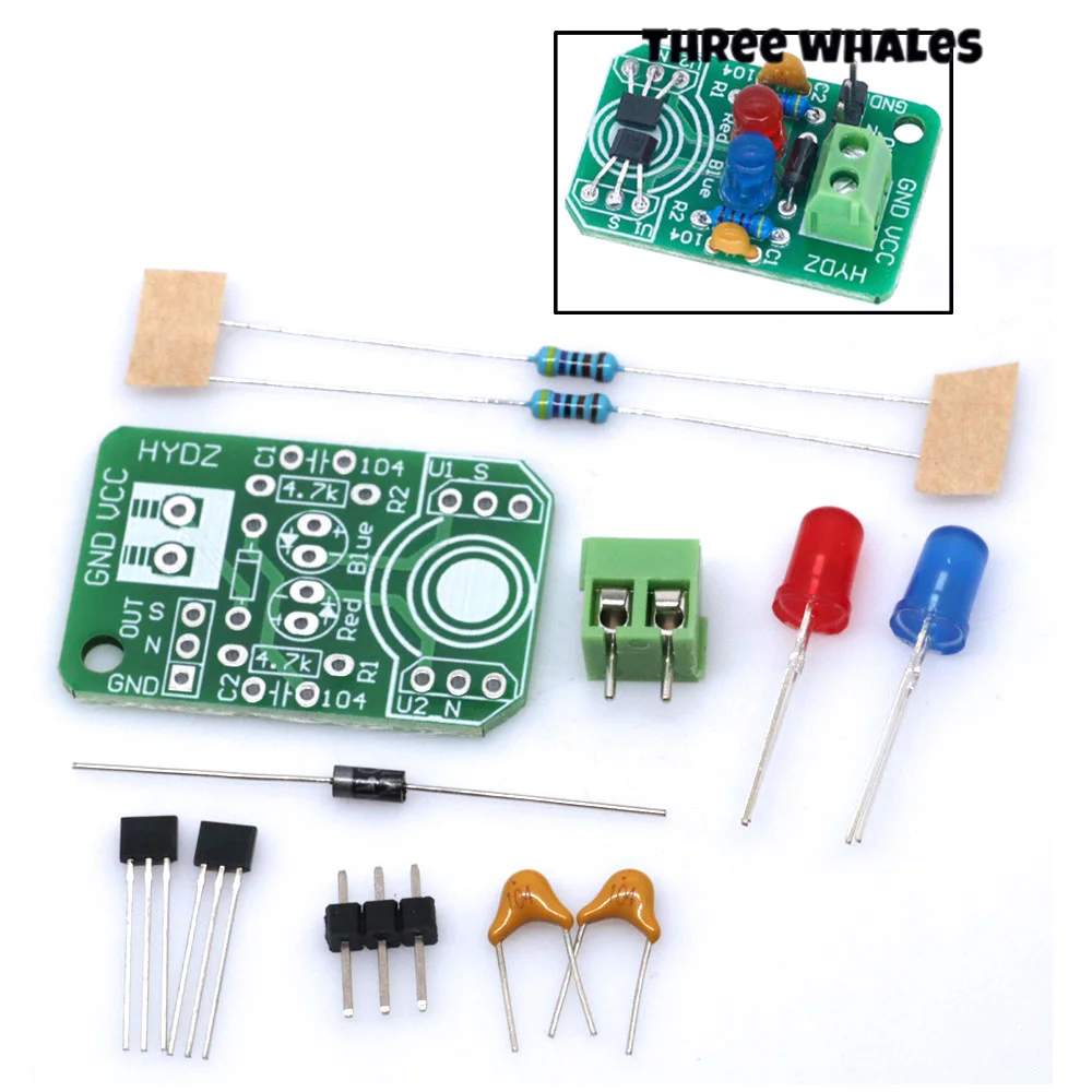 Module de détection de pôle (nord et sud) par capteur à induction magnétique Hall, kit d'apprentissage DIY pour Arduino