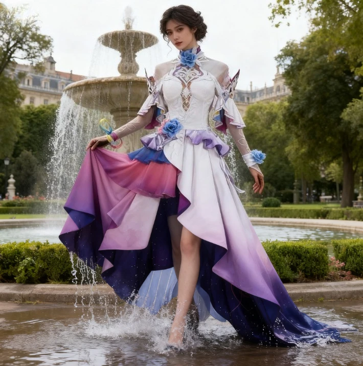 

Cyrene‌ cosplay Honkai: Star Rail‌ Cyrene‌ cosplay wig costume full set cosplay gorgeous style fresh women's clothing