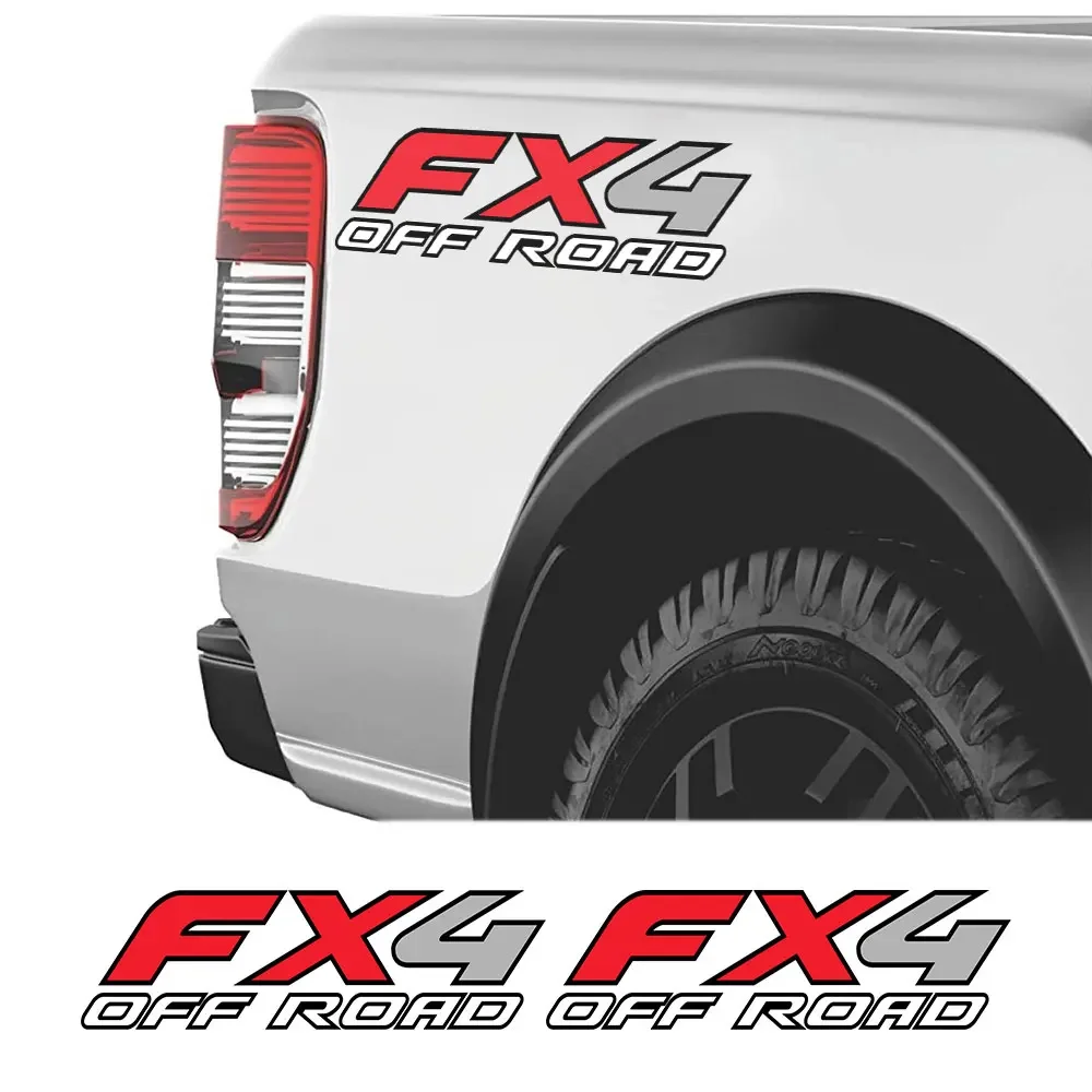 2PC FX4 Off Road Car Sticker For Ford Ranger Raptor F150 Mitsubishi L200 Isuzu Dma Nissan NAVARA Toyota Hilux Pickup Accessories