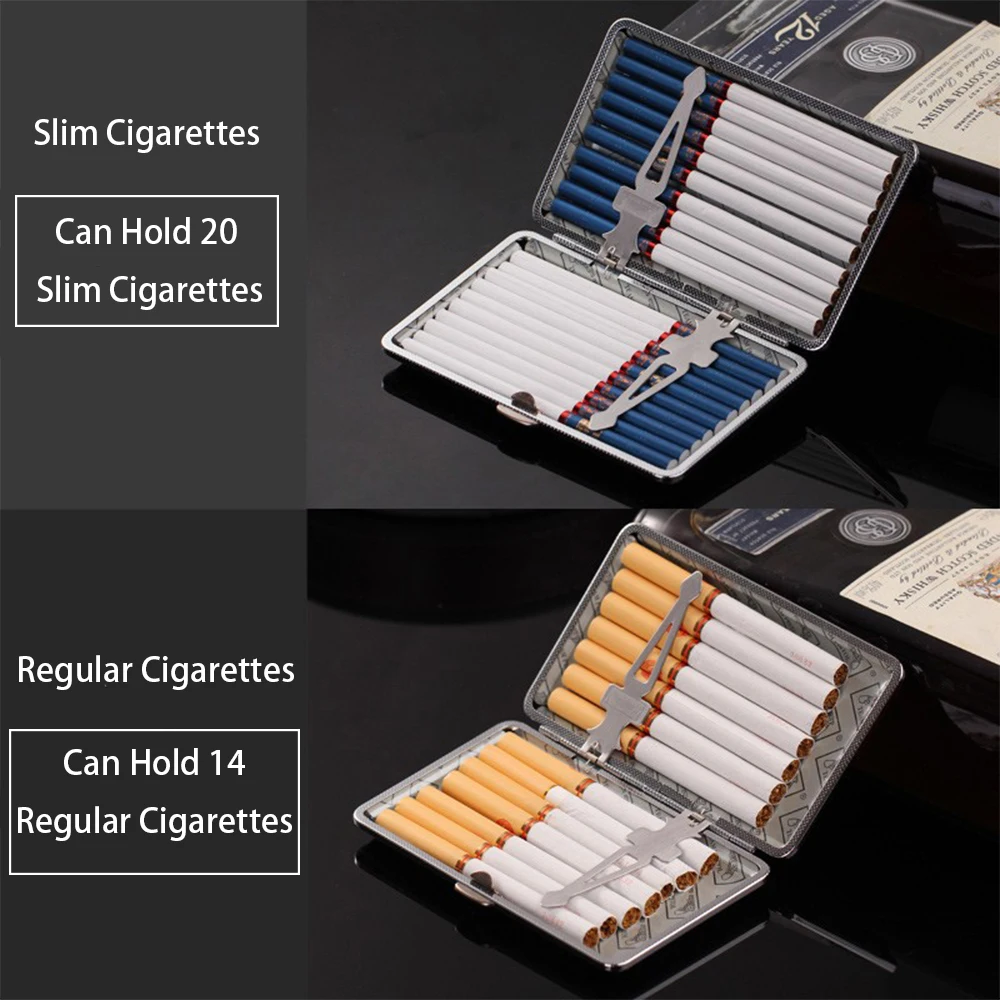 

1 pc leather high-end cigarette box, portable with moisture-proof and anti extrusion cigarette box, with buckle