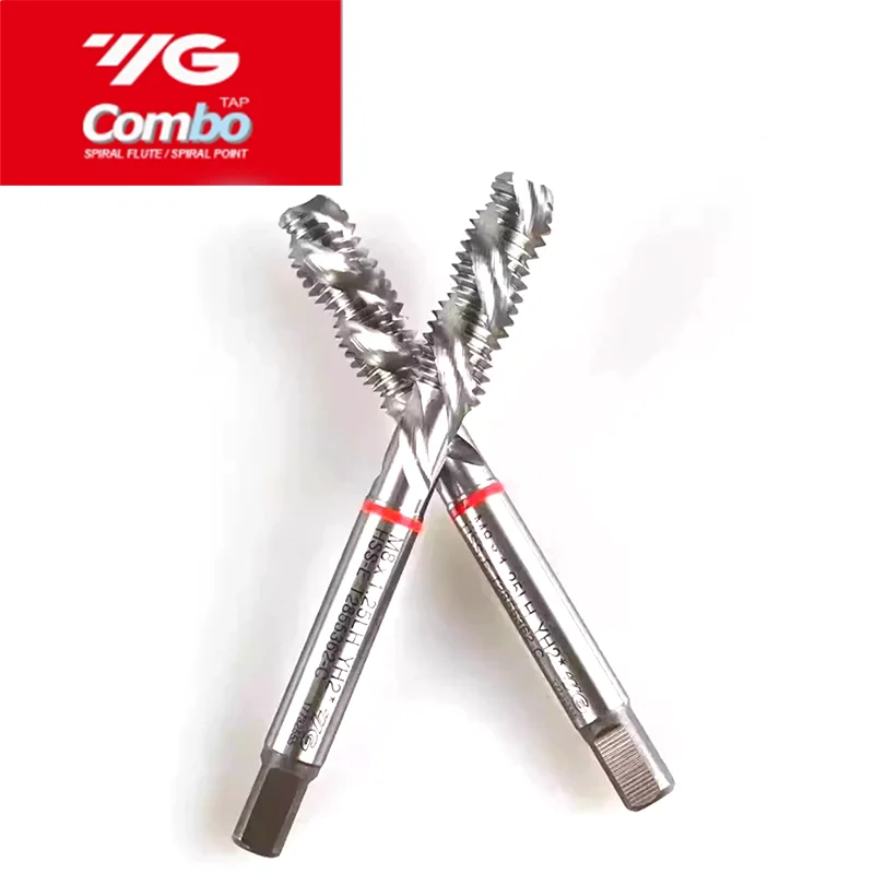 Korea Import YG Combo HSSE Left Hand Spiral Fluted Tap Pointed M3 M4 M5 M6 M8 M10 UNC 6-32 8-32 10-24 1/4 Machine Thread Taps