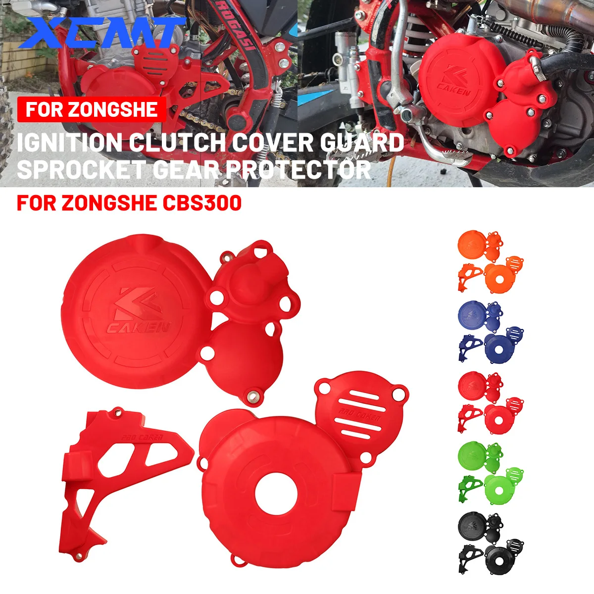 For ZONGSHEN CBS300 Magnetic Motor Protective Clutch Driver Sprocket Crankcase Ignitoin Cover ZUMA AJ1 KEWS GUIZUN HJMOTO