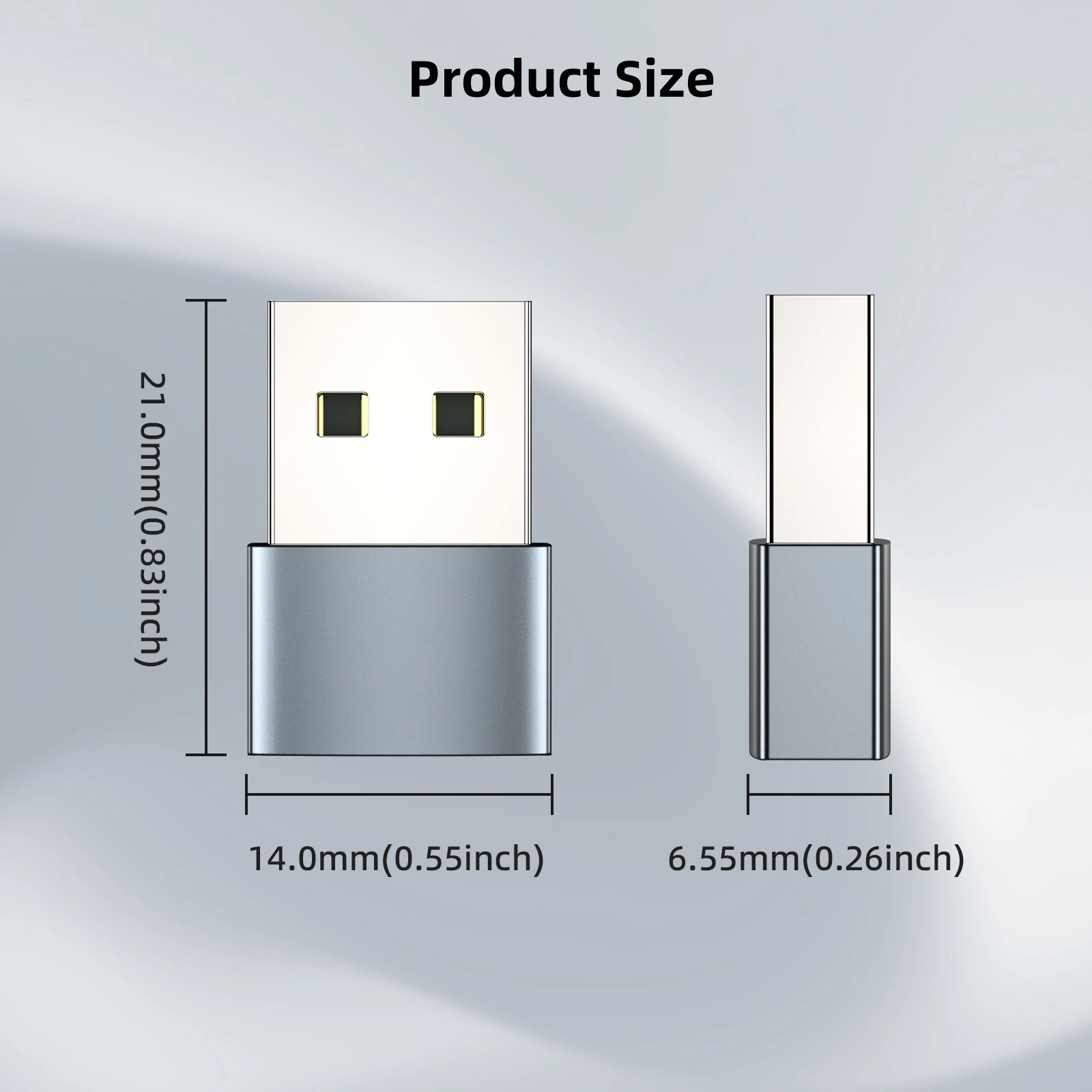 Convertitore OTG da USB a tipo C USB 2.0 maschio a femmina 6A Trasferimento dati di ricarica rapida per MacBook iPhone Xiaomi Samsung USB C OTG USB