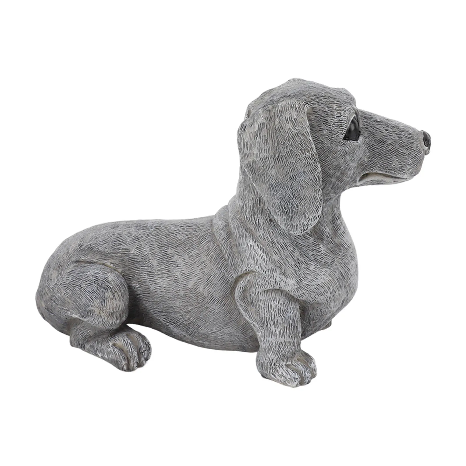 

Cute Dachshund Figurine Resin Animal Statue Home Desktop Ornament Gift For Dog Lover Outdoor Garden Patio Lawn Sculpture