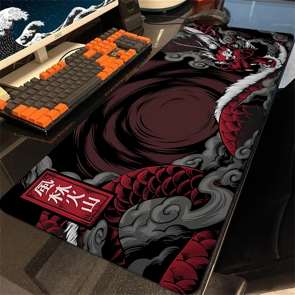 Large Game Desk Mat Soft Computer Mouse Pad XL Dragon Mousepad E-Sports Gamer Gaming Mouse Mat Waterproof Non-slip Mats 50x100cm