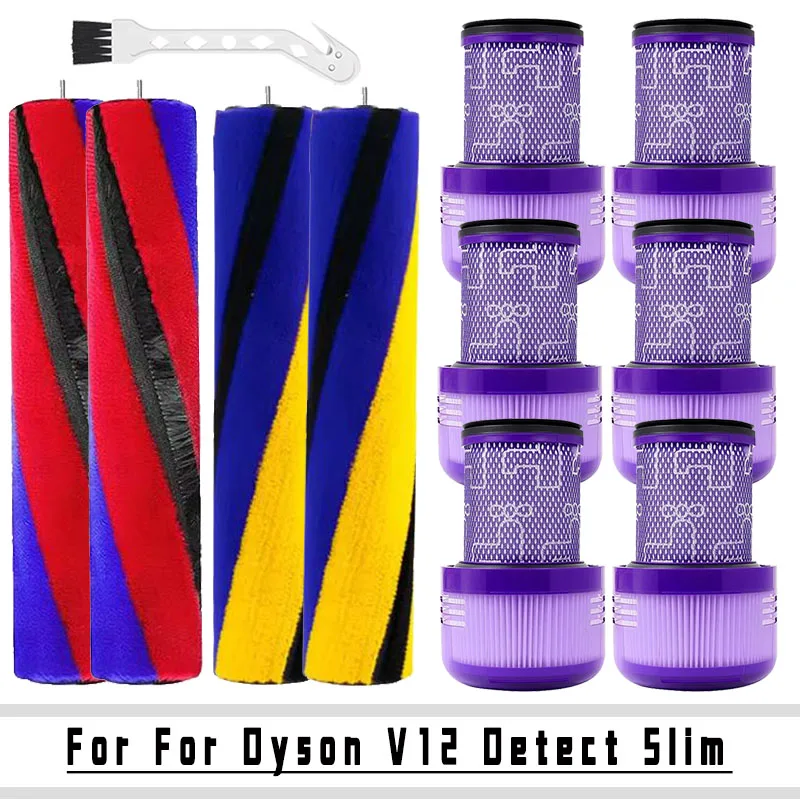 para-aspirador-sem-fio-dyson-v12-detect-slim-sv20-kit-de-substituicao-com-escova-macia-de-pelucia-filtro-hepa-lavavel-e-acessorios