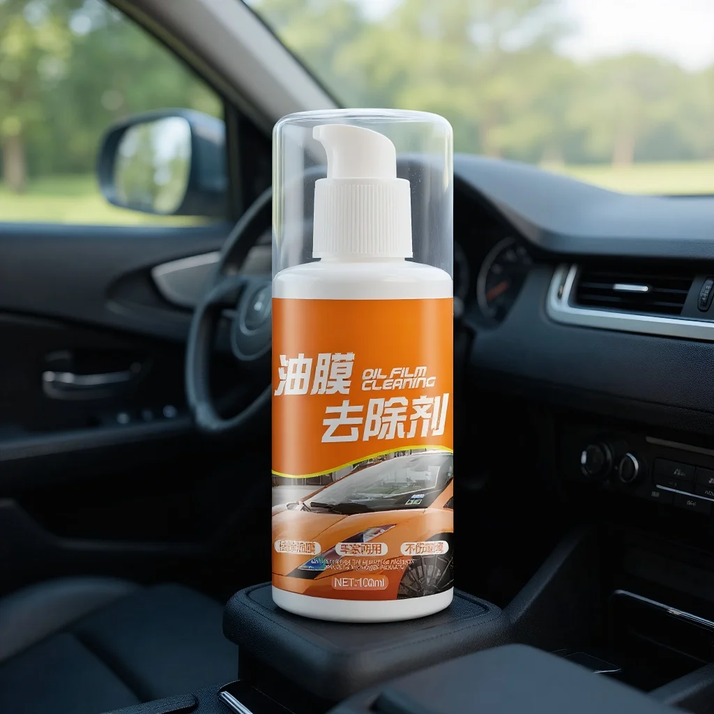 

100ml Car Glass Oil Film Remover - Anti-Fog Coating Cleaner for Auto Windshield & Home Glass