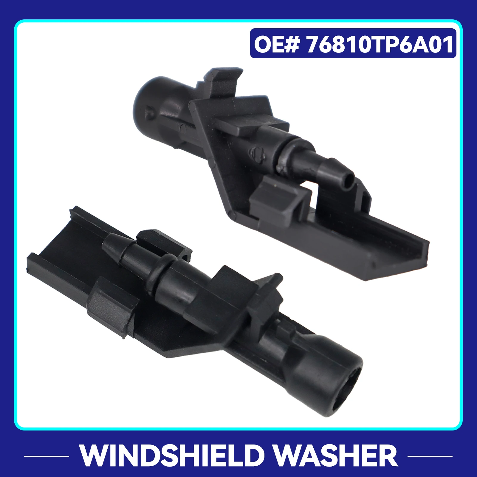 2x Car Front Windshield Washer Wiper Water Jet Spray Nozzle For Honda CR-V 2012-2016 Honda Accord 2011-2013 Windscreen Wipers