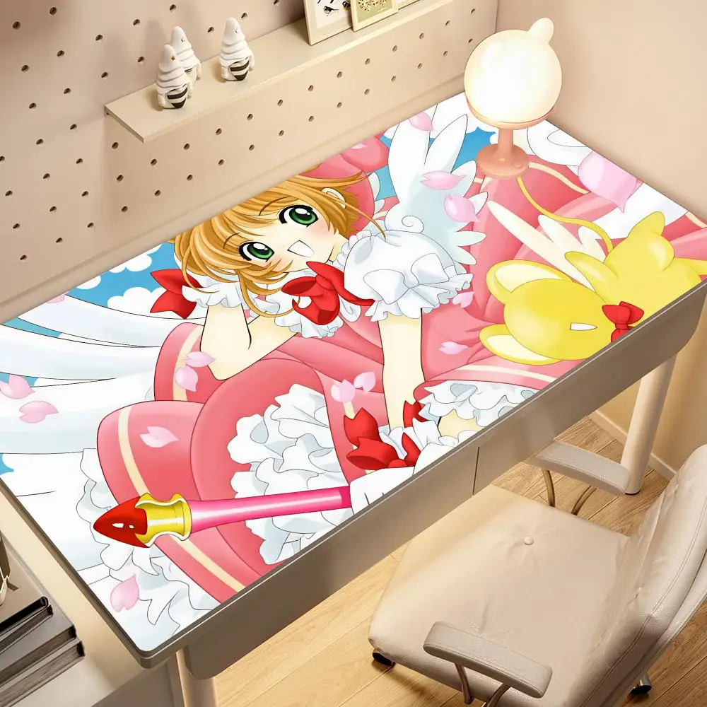 C-omic C-ardaptor S-akura Mouse Pad Non-slip Rubber Gamer Balance Computer Mat Decoracion Deskmat Laptop Office Large