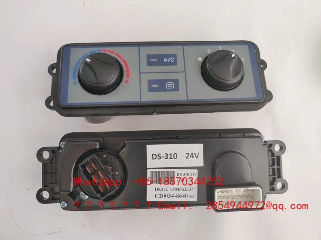 Excavator Parts 55 60-9-10 Air Conditioning Control Panel Switch Knob 12/24V 6028/6031