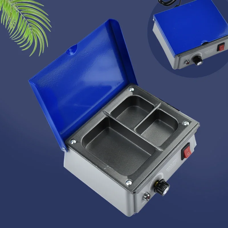 

220V Dental Wax Pot 3 Well Wax Heating Analog Dipping Pot Thermostatically Thermoplastic Shell Dental Lab Equipment 220V
