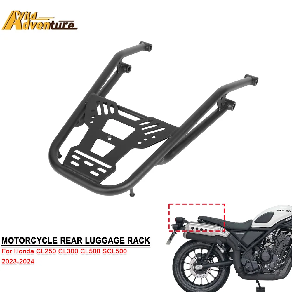 

Для Honda CL250 CL300 CL500 SCL500 2023 2024 задняя грузовая багажник мотоцикла xtended багажник верхняя коробка кронштейн пластина модифицированная
