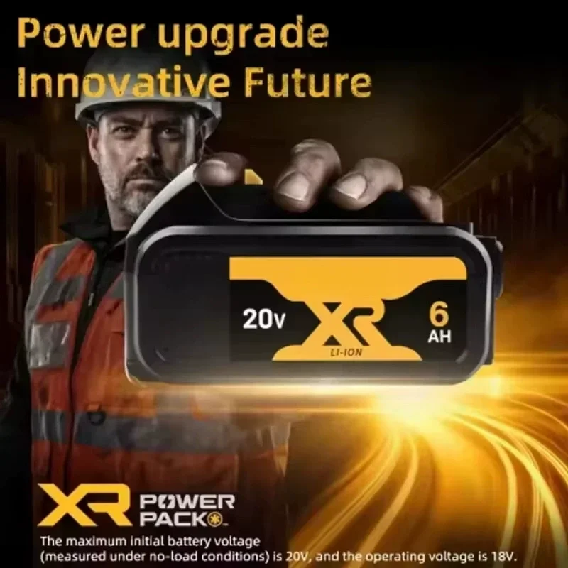 20 فولت أداة السلطة بطارية الجفاف 5Ah 6Ah قابلة للشحن اللاسلكي الحفر أداة السلطة بطارية ليثيوم أيون DCB200 الأصلي لديوالت