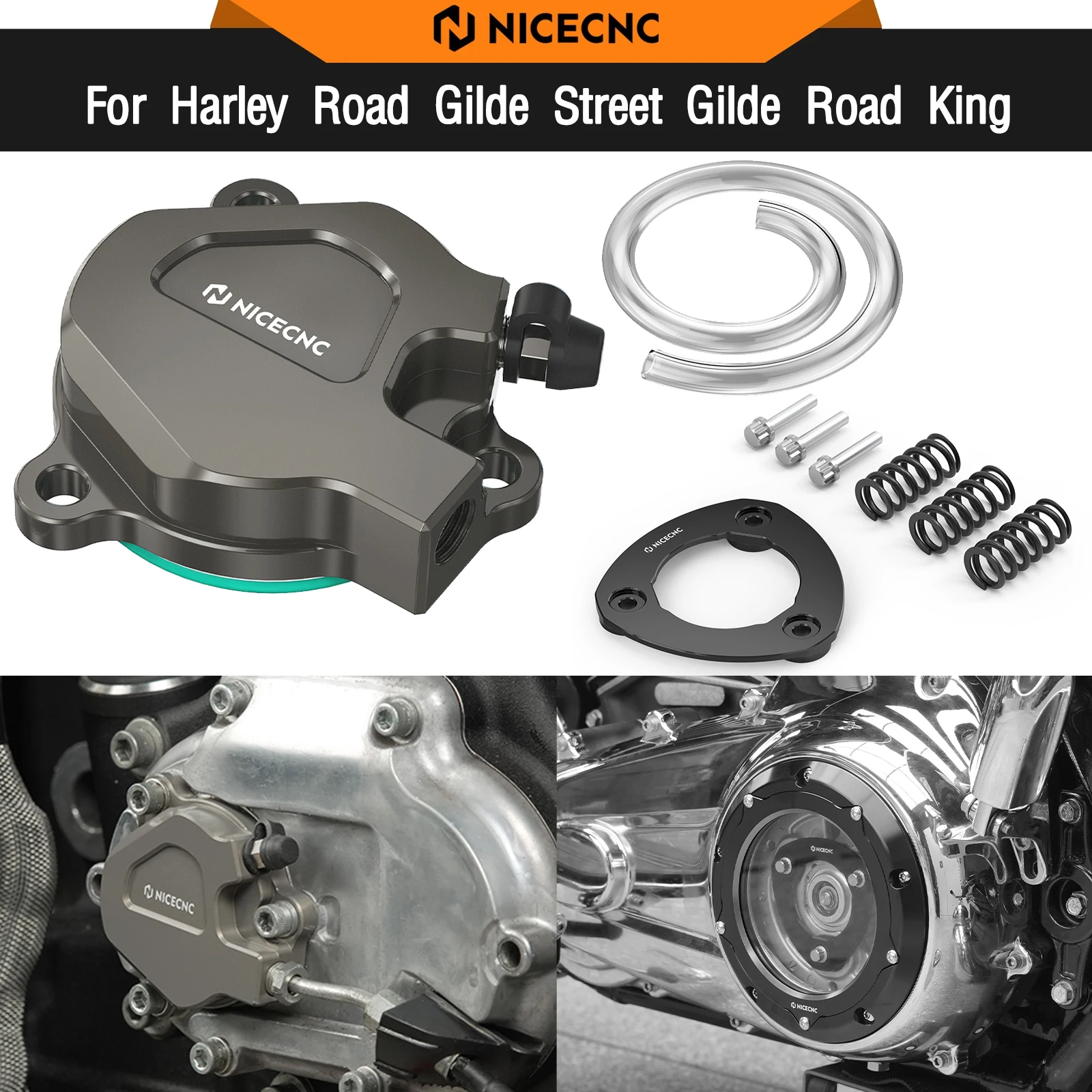 

For Harley Street Glide FLHX 2017-2020 Clutch Slave Cylinder Power Plate Road Glide FLTRX FLTRXS Road King FLHR Electra Glide