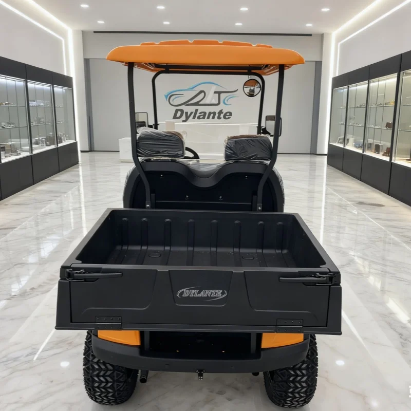 2-Seater Electric Golf Cart With Extra-Large Storage Space Solar Panel Golf Cart Lithium Battery Hunting Off-Road Vehicle