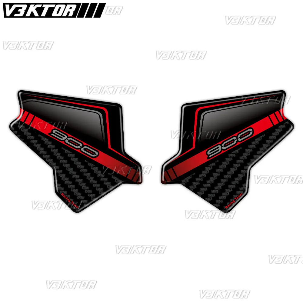 For Kawasaki Z900 Z 900 2020-2024 2023 2022 2021 3D Resin Motorcycle Guards Beat Heel Sticker Protection Heel Pad Decals view 4