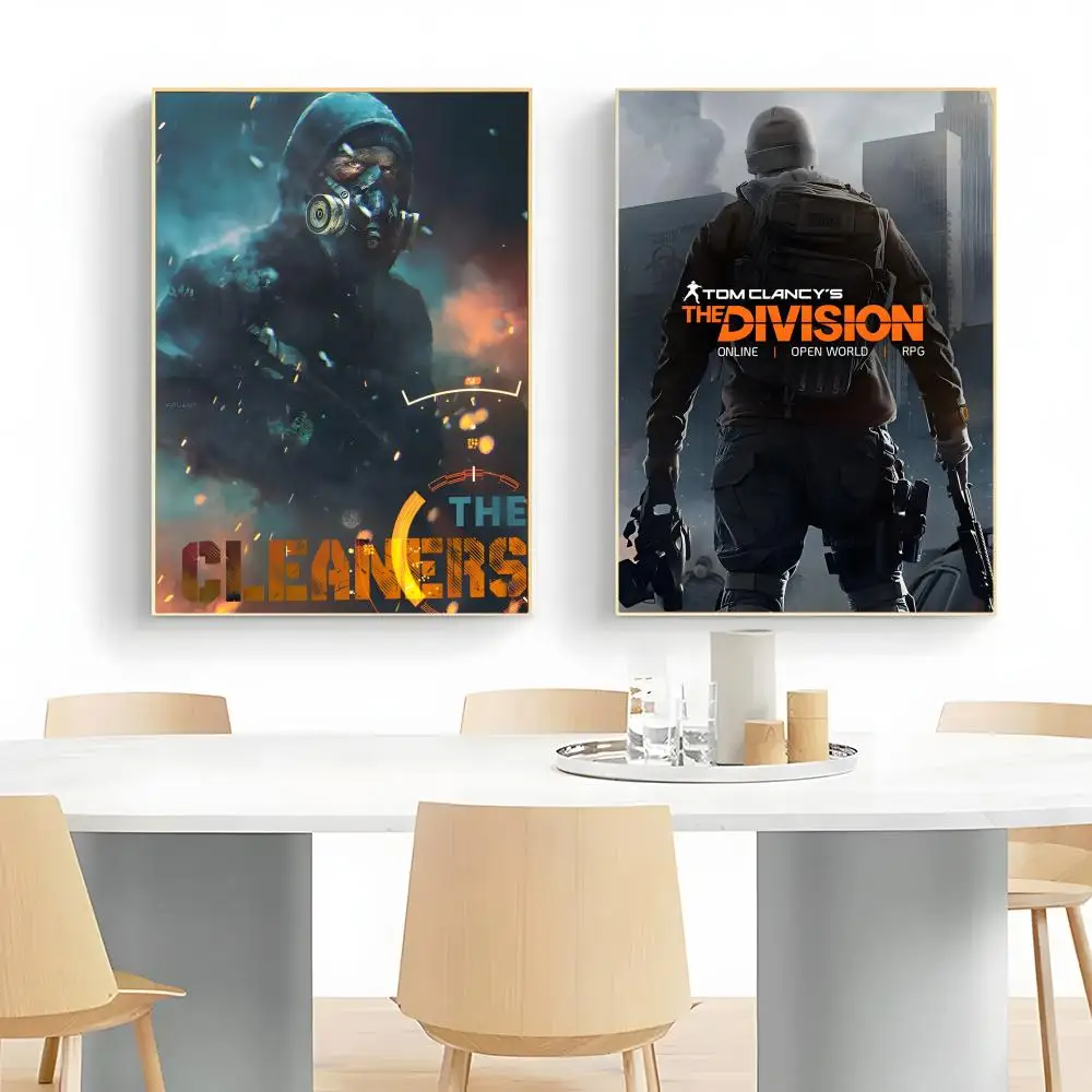 Action Shooter GameT-Tom Clancy's The Division 2 Poster Wall Art Print Poster Decorative Mural Home Decor Gift Unframed