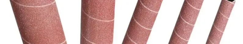 

5pcs Sandpaper Sleeves For Reciprocating Sanders, One Each Of 80/150/240 Grit And 13/19/26/38/51mm For Metal Wood Polishing.