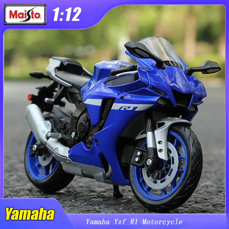 

Модель мотоцикла 1:12 Yamaha Yzf R1, модель Maisto Edition из сплава, коллекция игрушек для автомобилей, статическое литье, подарочное украшение