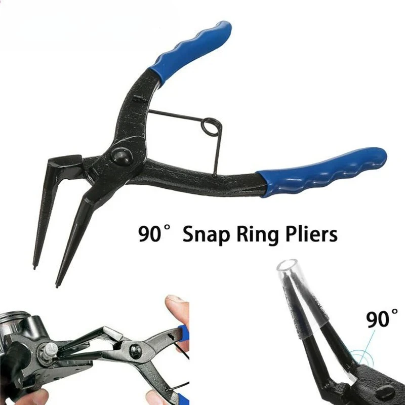 

UTMALL Pliers Circlips Snap Ring Grip Plier 50 Mm Long Nose 1.2Mm 90 Degrees Bending For Motorcycles Trucks
